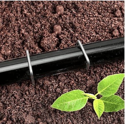 100 Pieces, 6-Inch Heavy-Duty 11 Gauge Steel Ground Garden Staples, Lawn Landscape Staples, Weed Fabric Staple, Sod Anchor Securing Pegs - Singhal Mart