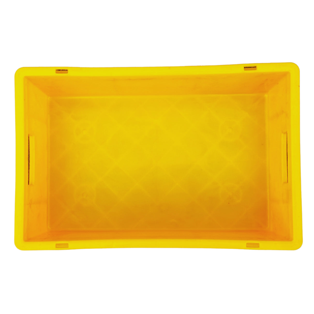 SINGHAL Plastic Crate 500x325x150 MM, Heavy Duty Multipurpose Portable Storage Basket for Vegetables, Fruits, Milk & Large Items