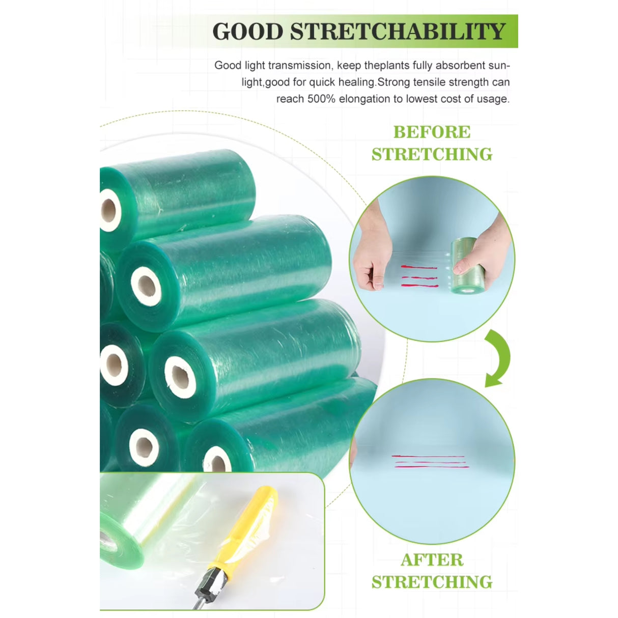 Singhal Transparent Stretchable Packing Material wrap Roll 3 inch (8 cm) x 100 Meter Film wrap Roll for Packing and Multipurpose use | Versatile, Eco-Friendly | Secure Moving, Gift Wrapping | Fragile