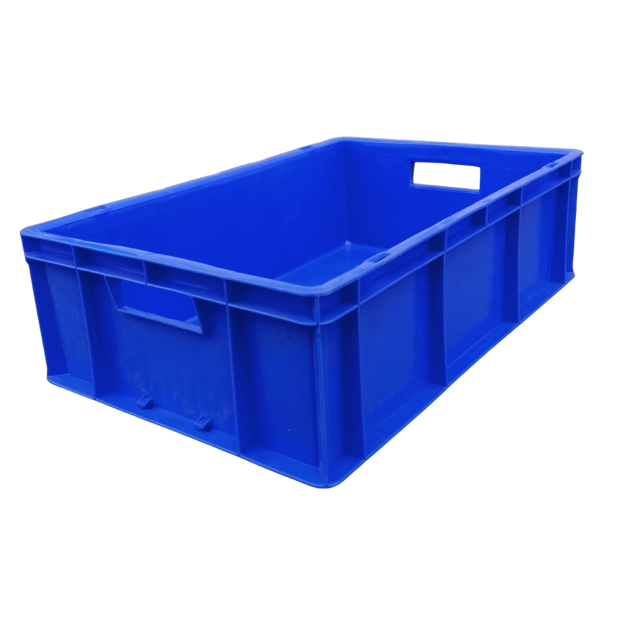 SINGHAL Plastic Crate 500x325x150 MM, Heavy Duty Multipurpose Portable Storage Basket for Vegetables, Fruits, Milk & Large Items