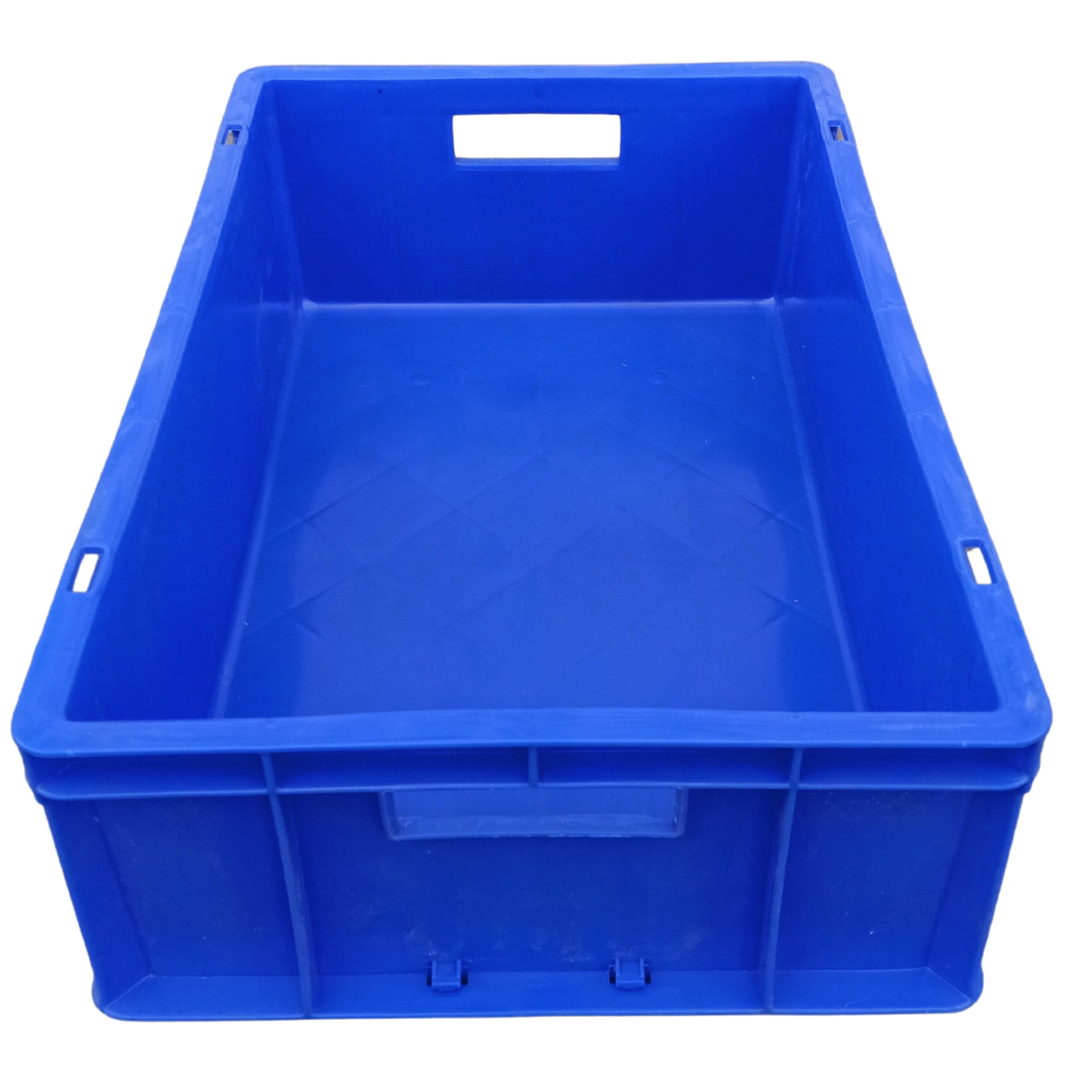 SINGHAL Plastic Crate 500x325x150 MM, Heavy Duty Multipurpose Portable Storage Basket for Vegetables, Fruits, Milk & Large Items