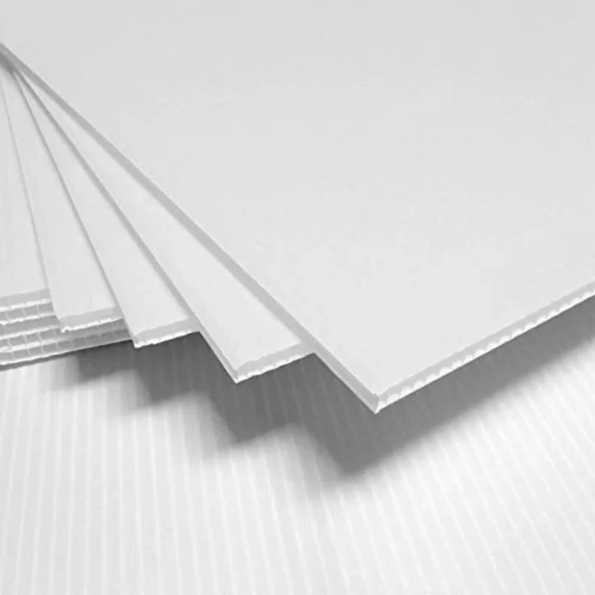 Singhal PP Corrugated Sheets 5MM Thick Durable, Versatile Ideal for Packaging, Art & Craft, Decoration, DIY Work, Scrapbooking, Size 9 X 15 inch White