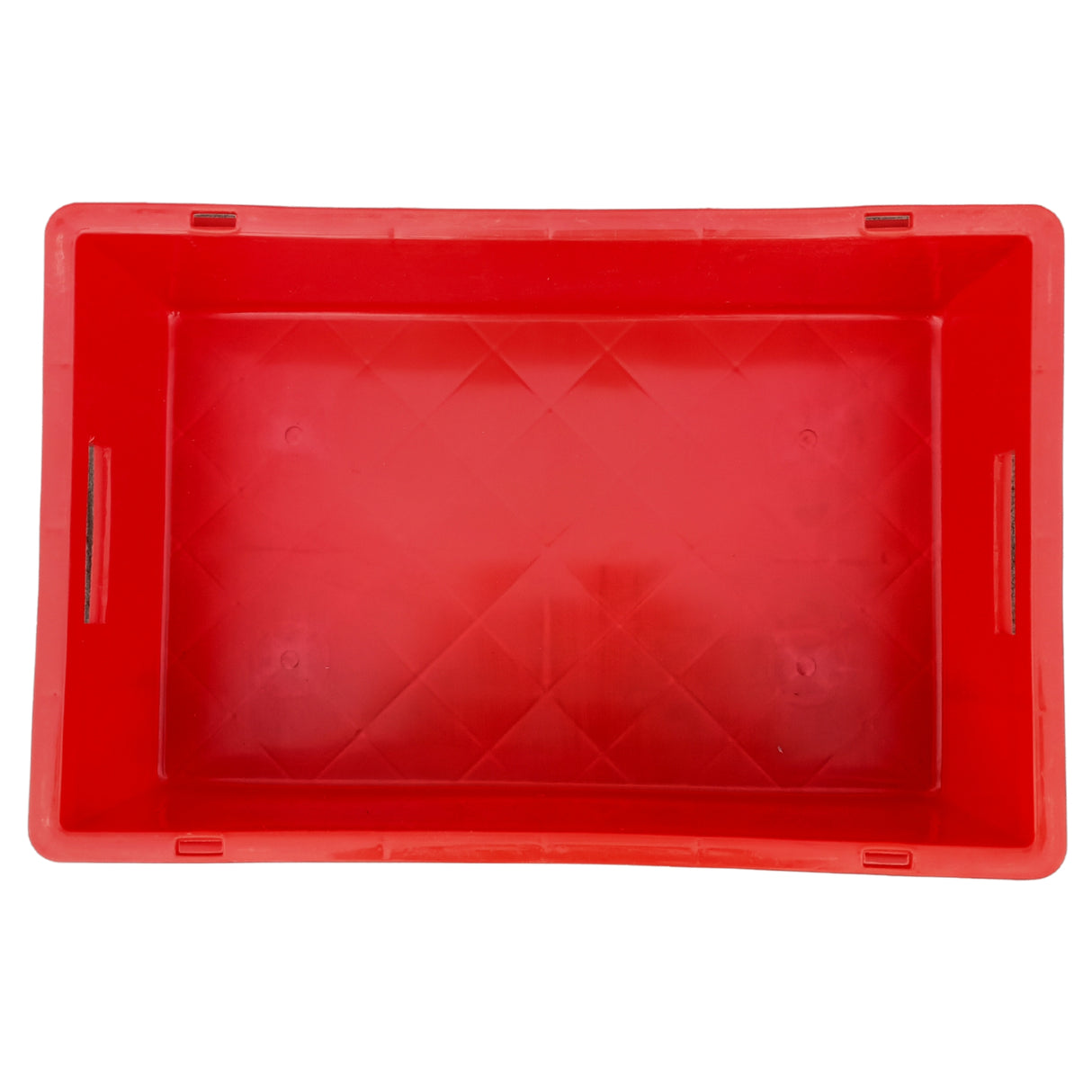 SINGHAL Plastic Crate 500x325x150 MM, Heavy Duty Multipurpose Portable Storage Basket for Vegetables, Fruits, Milk & Large Items