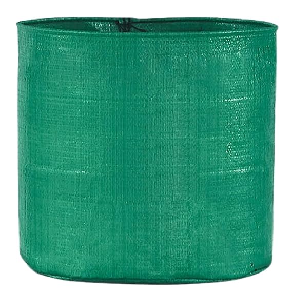 HDPE UV Protected Round Plants Grow Bags, Green Color Ideal for Terrace and Vegetable Gardening