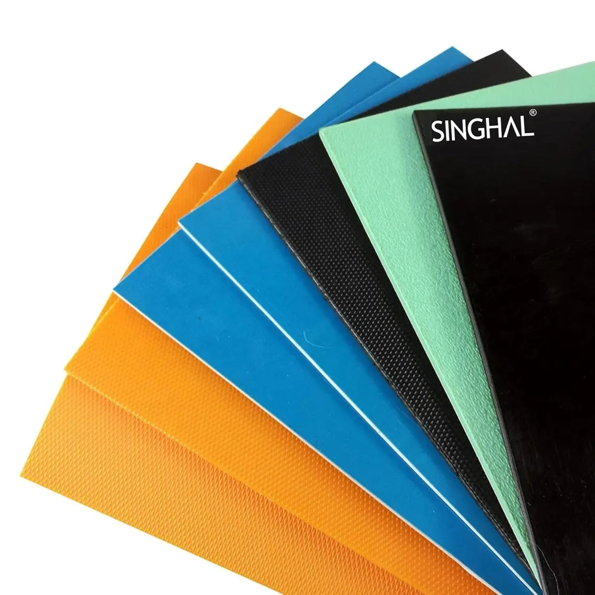 Singhal HDPE Sheet With Texture – Durable, Versatile & Weather-Resistant for Industrial & DIY Use (Blue & Black, 20x20 CM, 50x50 CM)