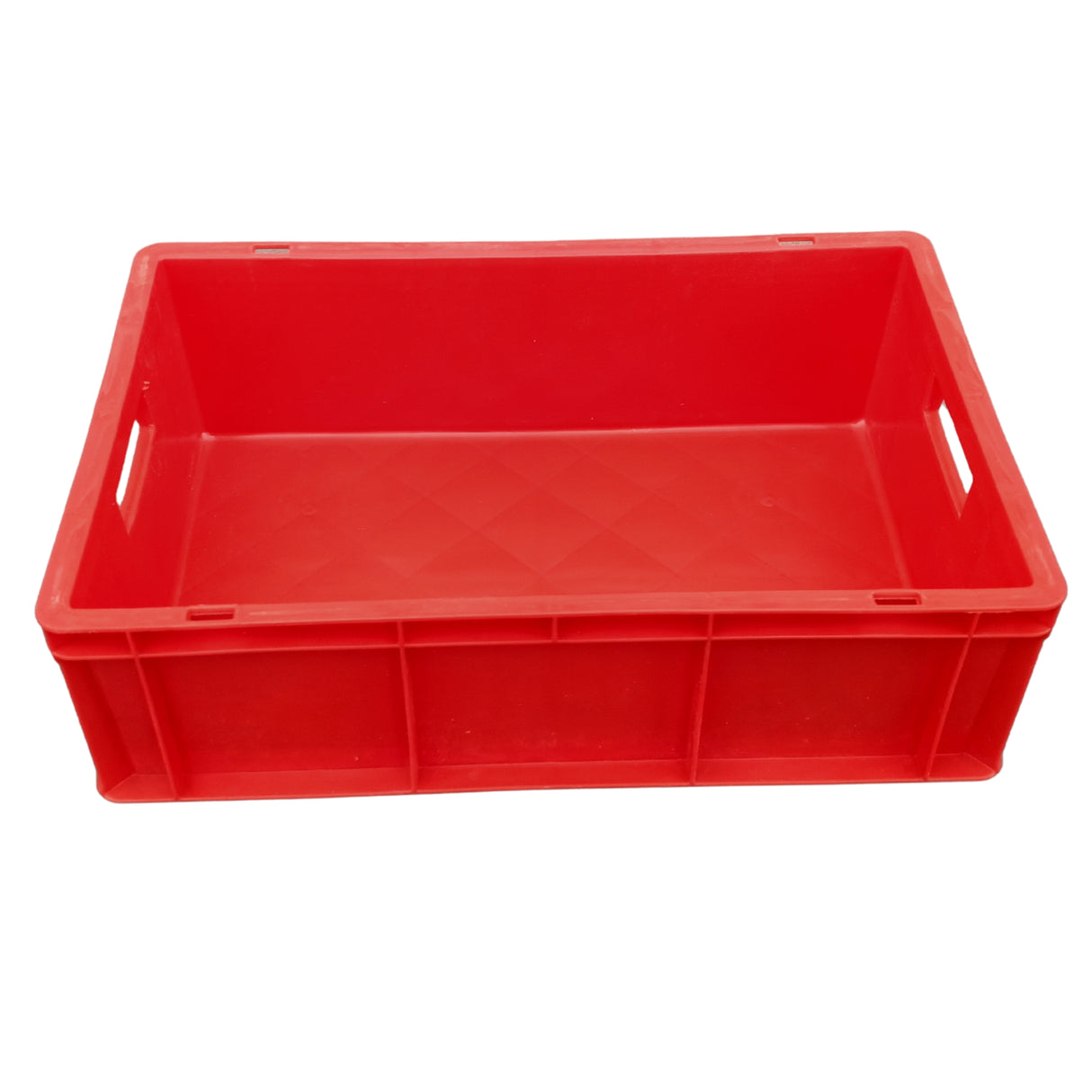 SINGHAL Plastic Crate 500x325x150 MM, Heavy Duty Multipurpose Portable Storage Basket for Vegetables, Fruits, Milk & Large Items