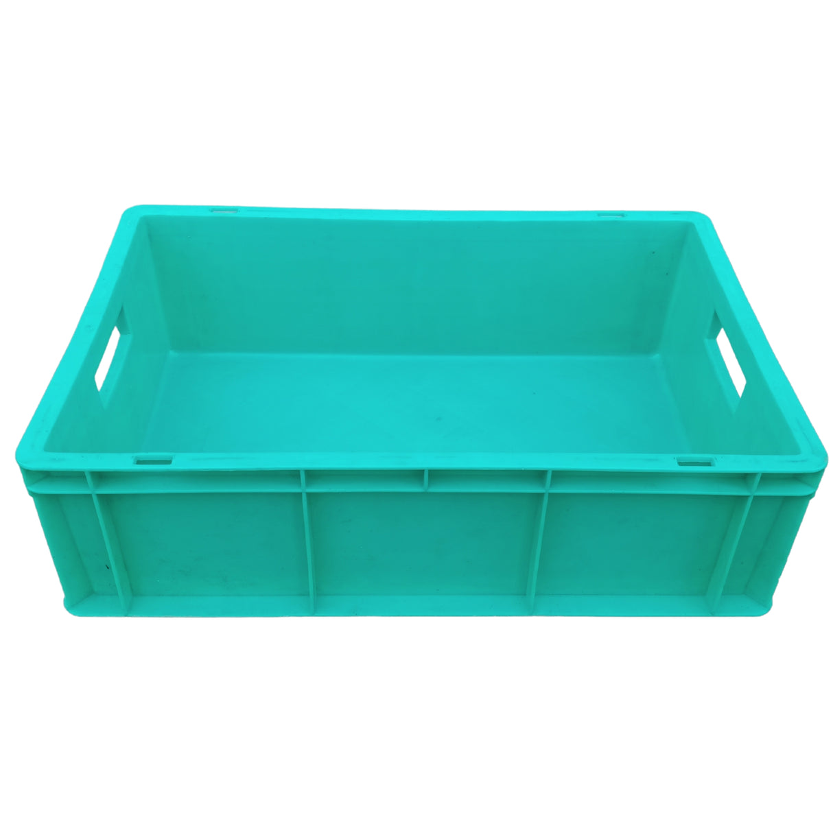 SINGHAL Plastic Crate 500x325x150 MM, Heavy Duty Multipurpose Portable Storage Basket for Vegetables, Fruits, Milk & Large Items