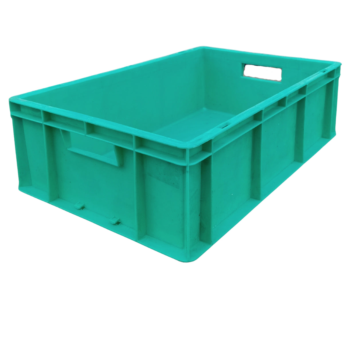 SINGHAL Plastic Crate 500x325x150 MM, Heavy Duty Multipurpose Portable Storage Basket for Vegetables, Fruits, Milk & Large Items