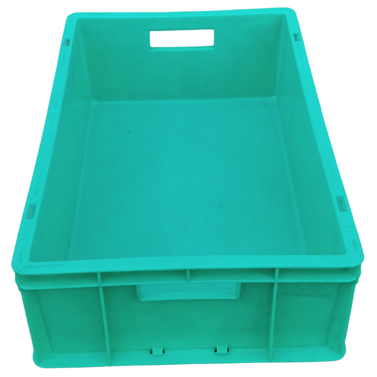 SINGHAL Plastic Crate 500x325x150 MM, Heavy Duty Multipurpose Portable Storage Basket for Vegetables, Fruits, Milk & Large Items