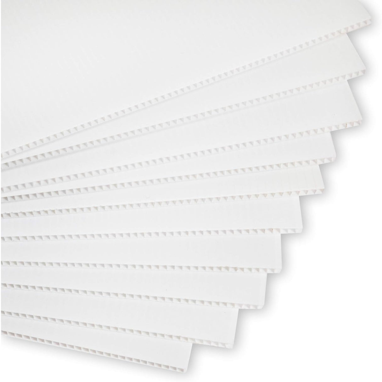 Singhal PP Corrugated Sheets 5MM Thick Durable, Versatile Ideal for Packaging, Art & Craft, Decoration, DIY Work, Scrapbooking, Size 9 X 15 inch White