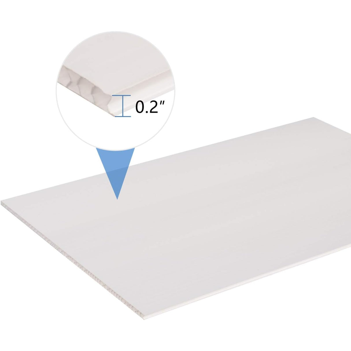 Singhal PP Corrugated Sheets 5MM Thick Durable, Versatile Ideal for Packaging, Art & Craft, Decoration, DIY Work, Scrapbooking, Size 9 X 15 inch White