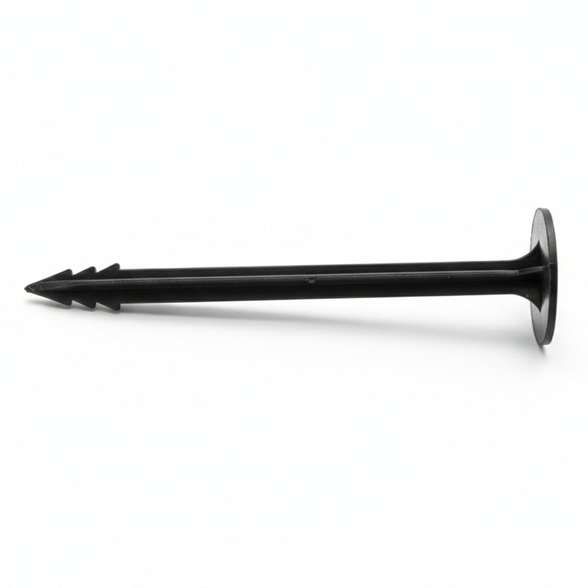 Singhal Weed Mat Nails - Plastic Ground Anchor Peg 17 cm | Heavy Duty Garden Stake for Weed Mat, Landscape Fabric & Net Fixing | UV Resistant, Weatherproof, Barbed Design (Black)