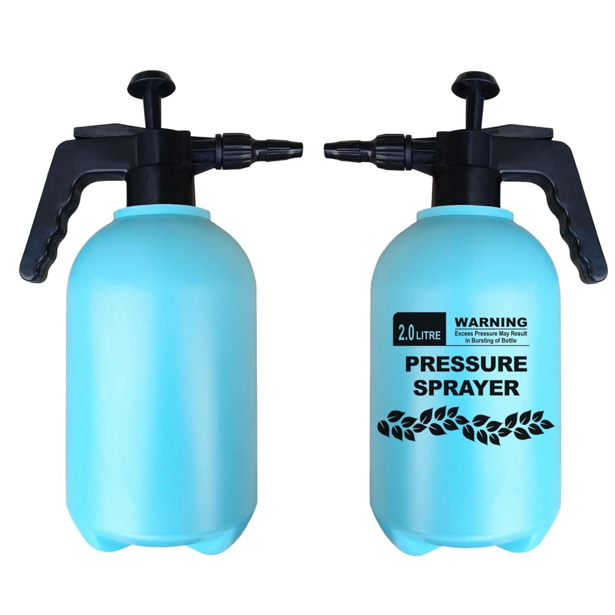 2L Pressure Spray Pump - Set of 2 for Home Garden | Ideal for Plants, Lawn, & Gardening | Water Pump Sprayer Bottles - Singhal Mart