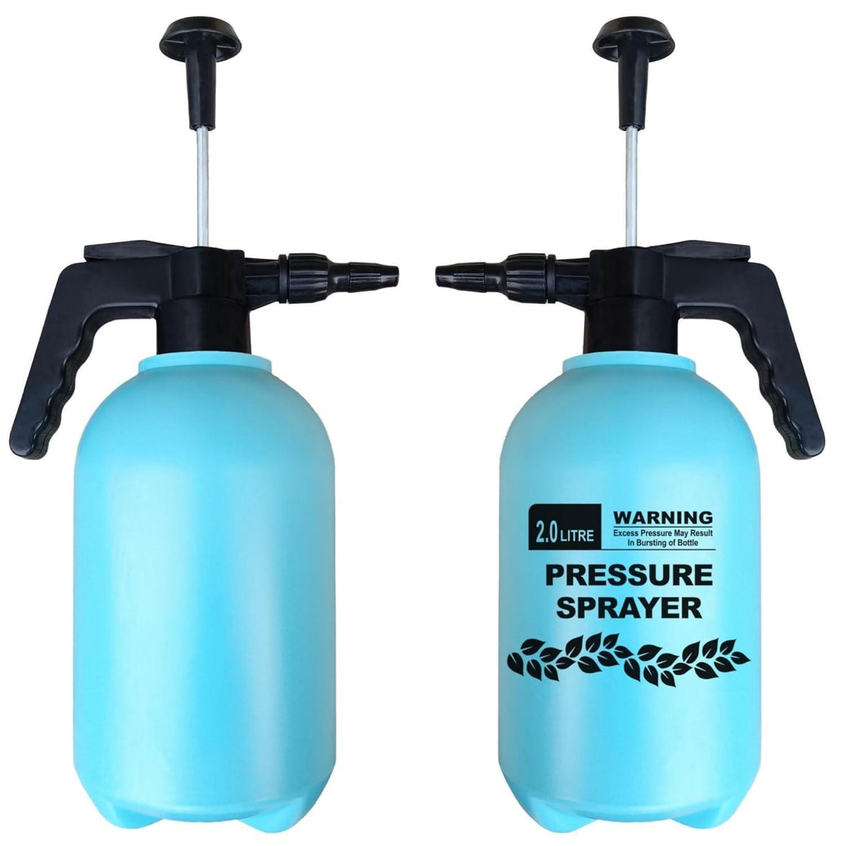 2L Pressure Spray Pump - Set of 2 for Home Garden | Ideal for Plants, Lawn, & Gardening | Water Pump Sprayer Bottles - Singhal Mart