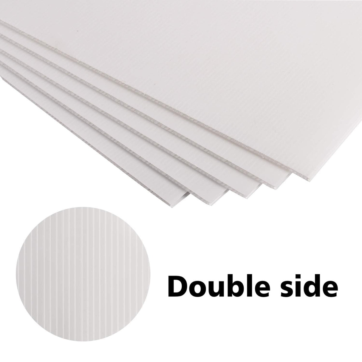 Singhal PP Corrugated Sheets 5MM Thick Durable, Versatile Ideal for Packaging, Art & Craft, Decoration, DIY Work, Scrapbooking, Size 9 X 15 inch White