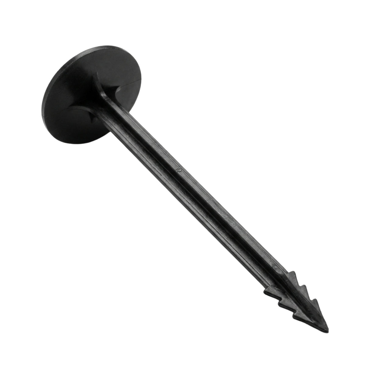 Singhal Weed Mat Nails - Plastic Ground Anchor Peg 17 cm | Heavy Duty Garden Stake for Weed Mat, Landscape Fabric & Net Fixing | UV Resistant, Weatherproof, Barbed Design (Black)