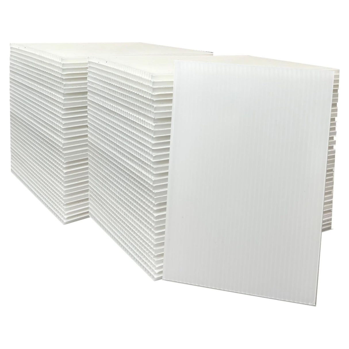 Singhal PP Corrugated Sheets 5MM Thick Durable, Versatile Ideal for Packaging, Art & Craft, Decoration, DIY Work, Scrapbooking, Size 9 X 15 inch White