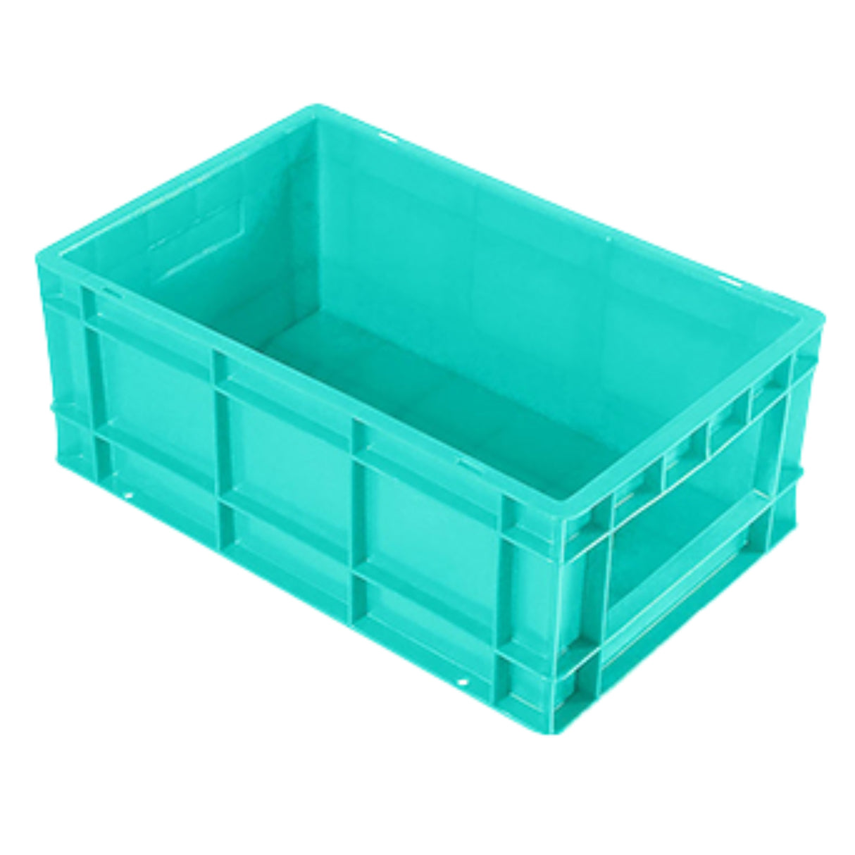 SINGHAL Plastic Crate 500x325x150 MM, Heavy Duty Multipurpose Portable Storage Basket for Vegetables, Fruits, Milk & Large Items