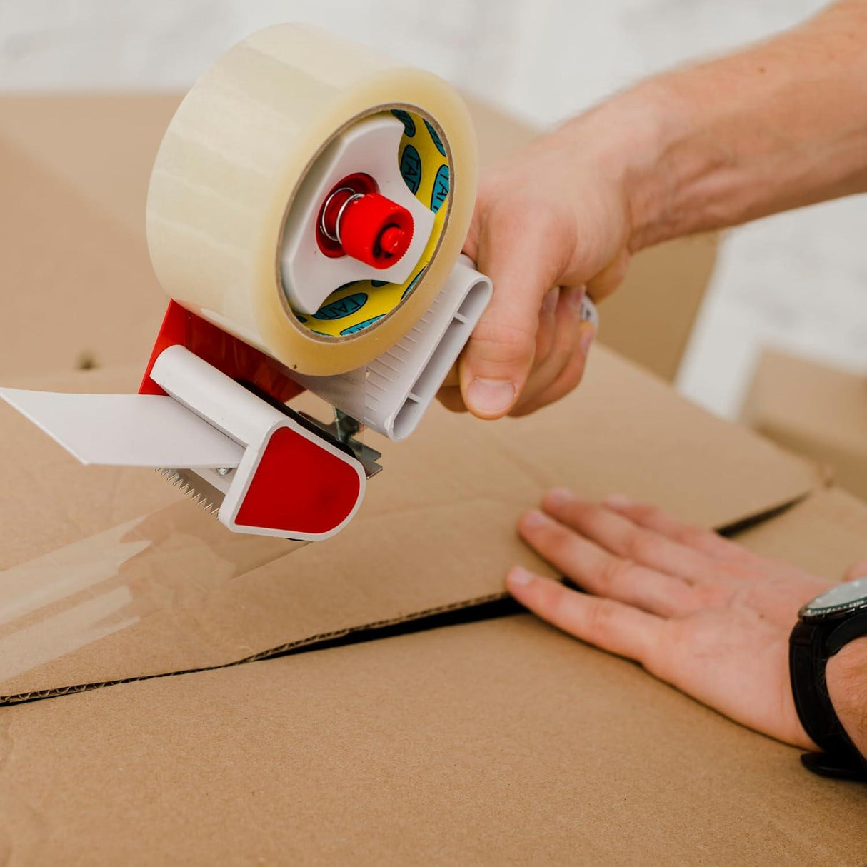 48mm x 75m Clear Packaging Tape, Single Roll – Strong Adhesive for Secure Sealing and Packaging - Singhal Mart