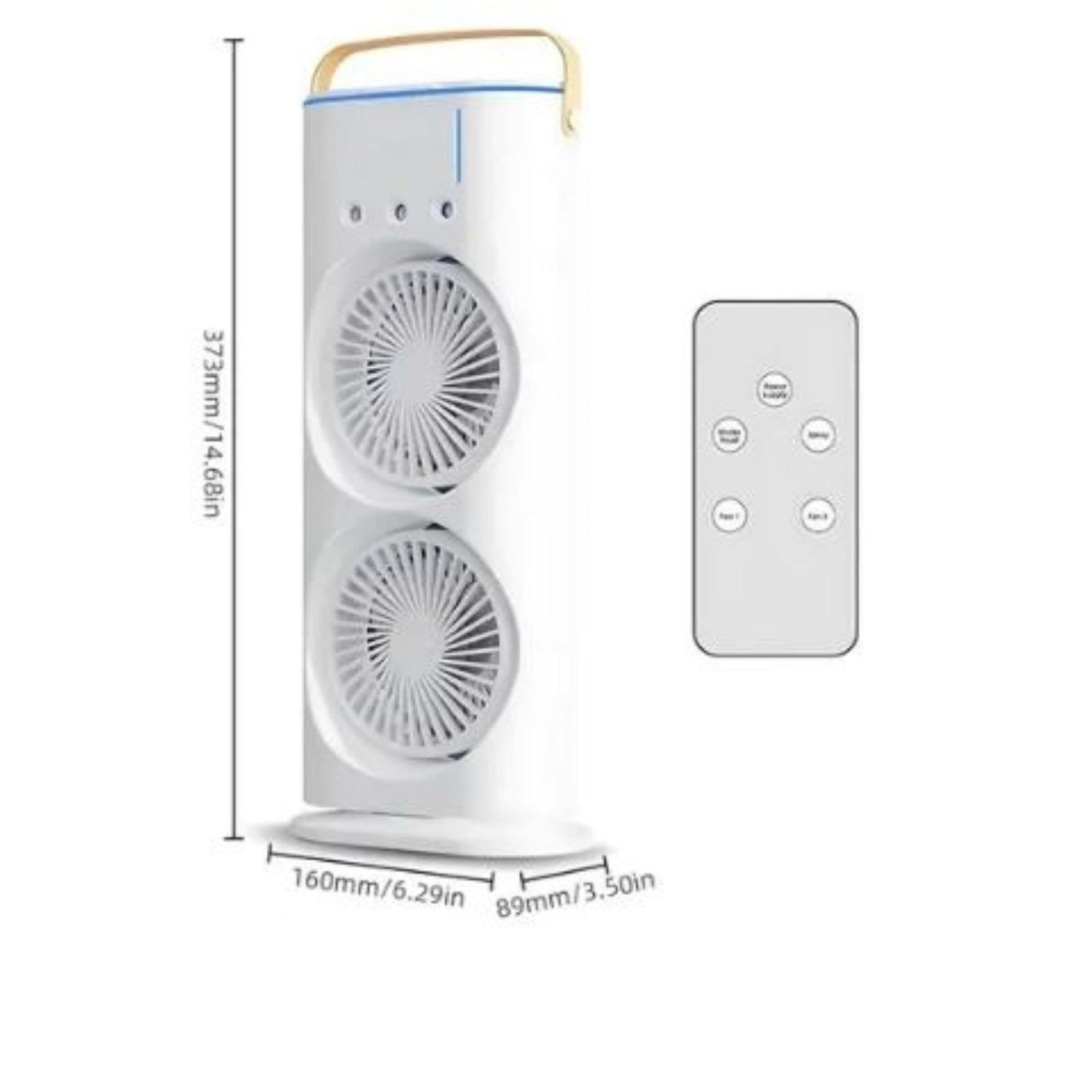 Singhal Double Ended Spray Fan Desk Fan with Mist Spray for Refreshing Cooling Portable Room Air Purifier