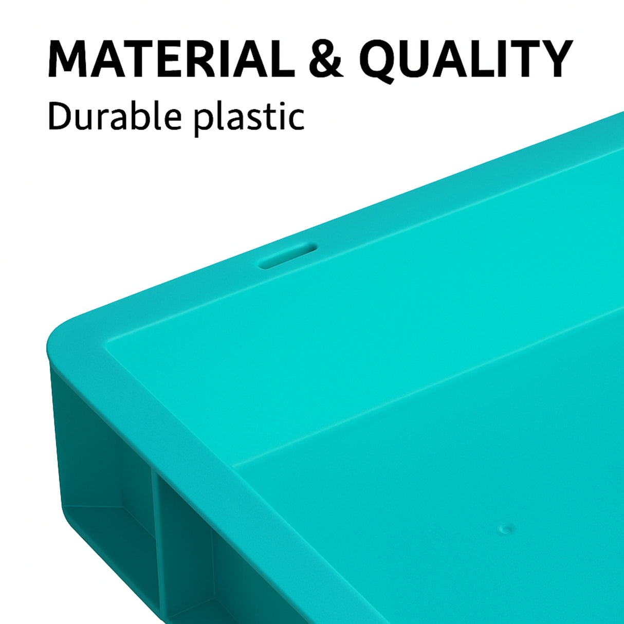 SINGHAL Plastic Crate 600x400x80 MM, Heavy Duty Multipurpose Portable Storage Basket for Vegetables, Fruits, Milk & Large Items