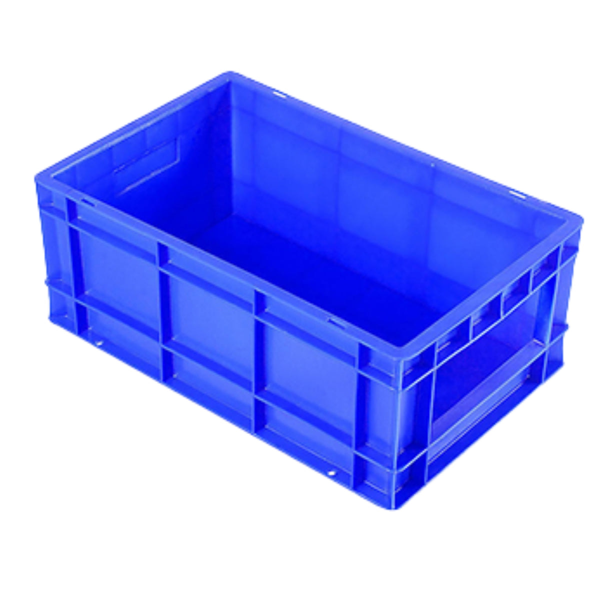 SINGHAL Plastic Crate 500x325x150 MM, Heavy Duty Multipurpose Portable Storage Basket for Vegetables, Fruits, Milk & Large Items