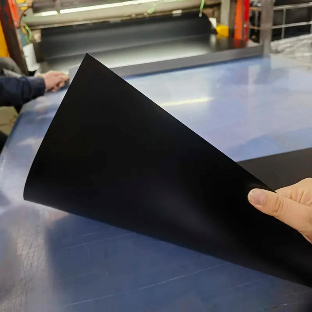 Singhal Black Premium Polypropylene PP Sheet 380x380 MM, 1mm Thickness, Durable, Lightweight & Weatherproof for Industrial & DIY Use