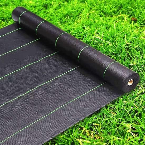 Premium Garden Weed Control Mat Fabric 3 width, Landscape Fabric for Effective Weed Blocking in Gardening (Black)