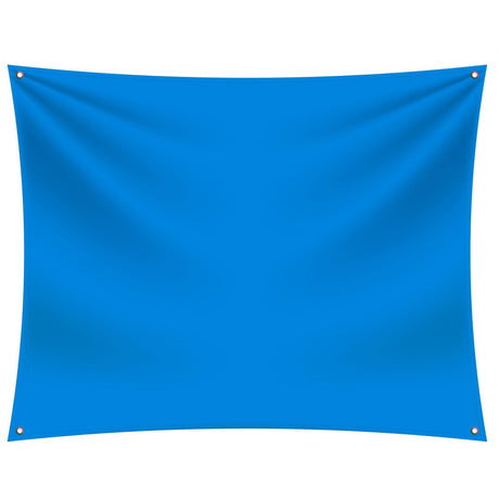 6x6ft 170 GSM Tarpaulin Sheet, Waterproof HDPE, UV Treated, Heavy Duty Blue Cover with Strong Aluminum Eyelets at Every Corner for Multipurpose Use - Singhal Mart