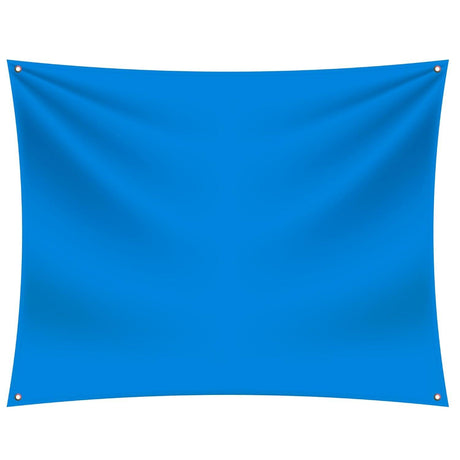 6x6ft 170 GSM Tarpaulin Sheet, Waterproof HDPE, UV Treated, Heavy Duty Blue Cover with Strong Aluminum Eyelets at Every Corner for Multipurpose Use - Singhal Mart
