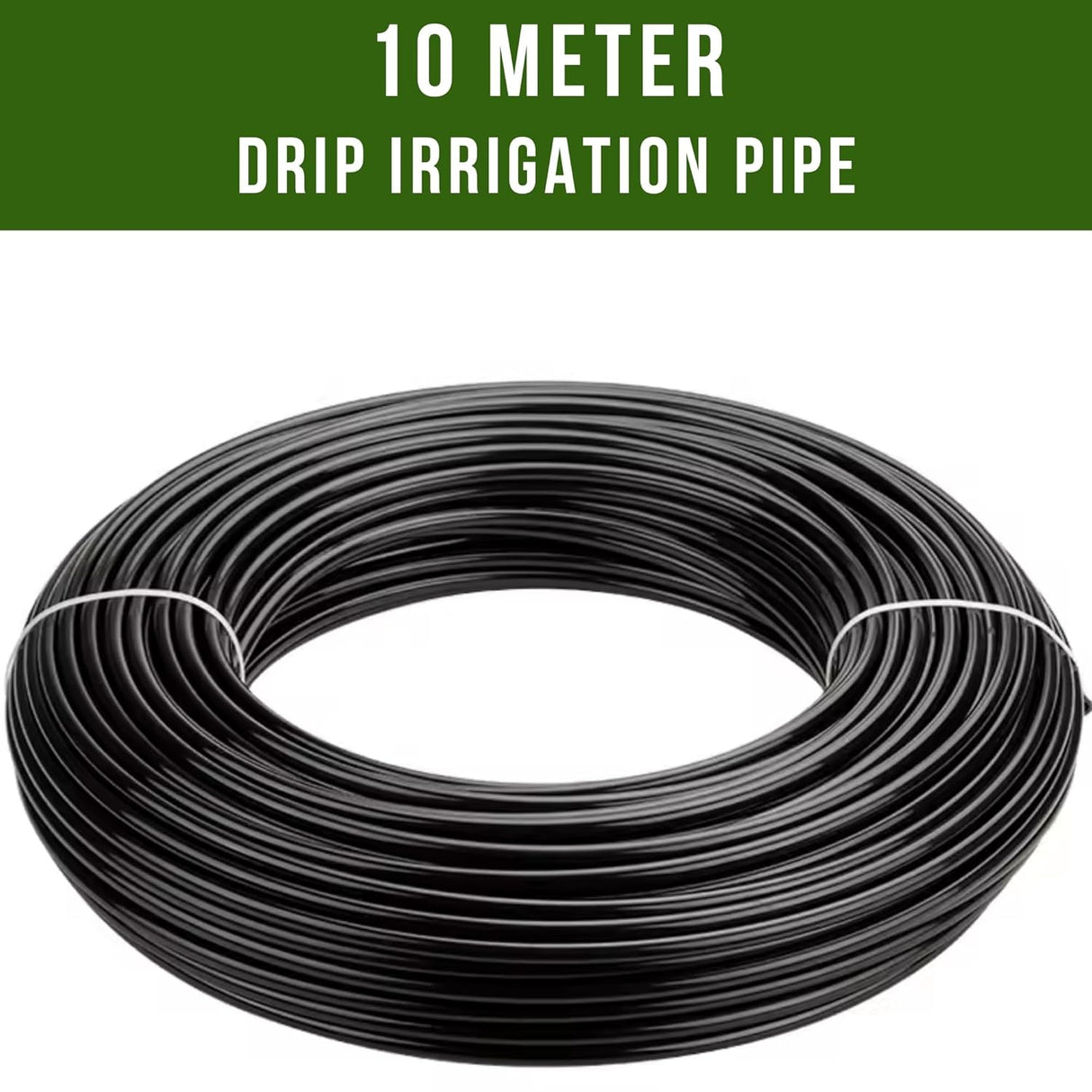 Singhal 16mm Drip Irrigation Pipe Roll, Black Hose for Garden Watering, Plant Care, Tree Irrigation, and Home Farming Accessories