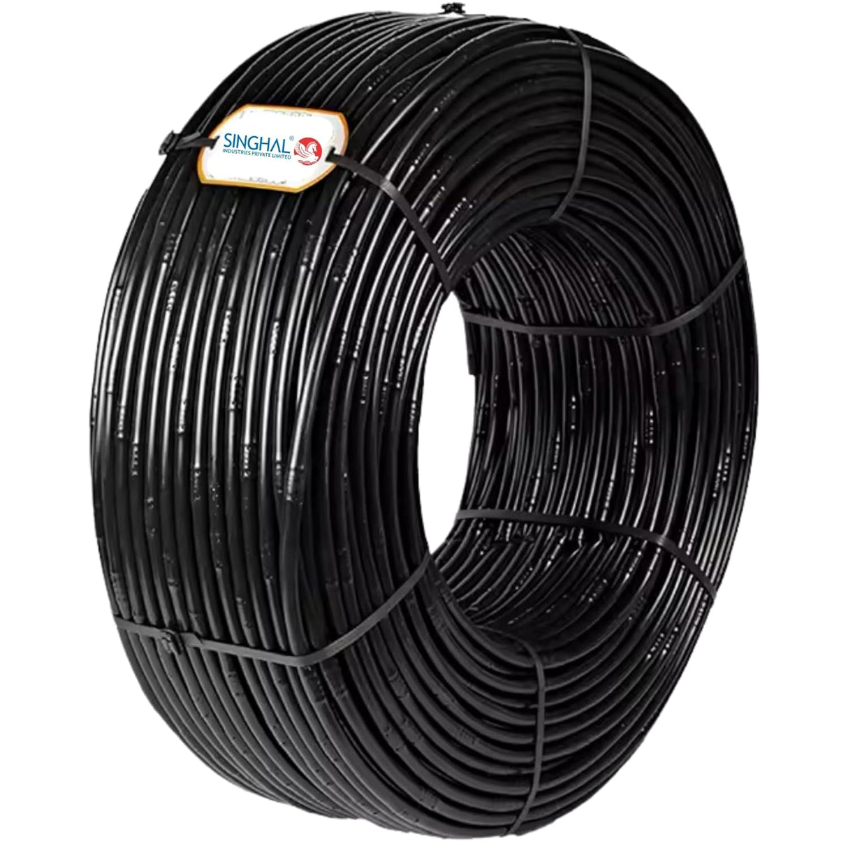 Singhal 16mm Drip Irrigation Pipe Roll, Black Hose for Garden Watering, Plant Care, Tree Irrigation, and Home Farming Accessories