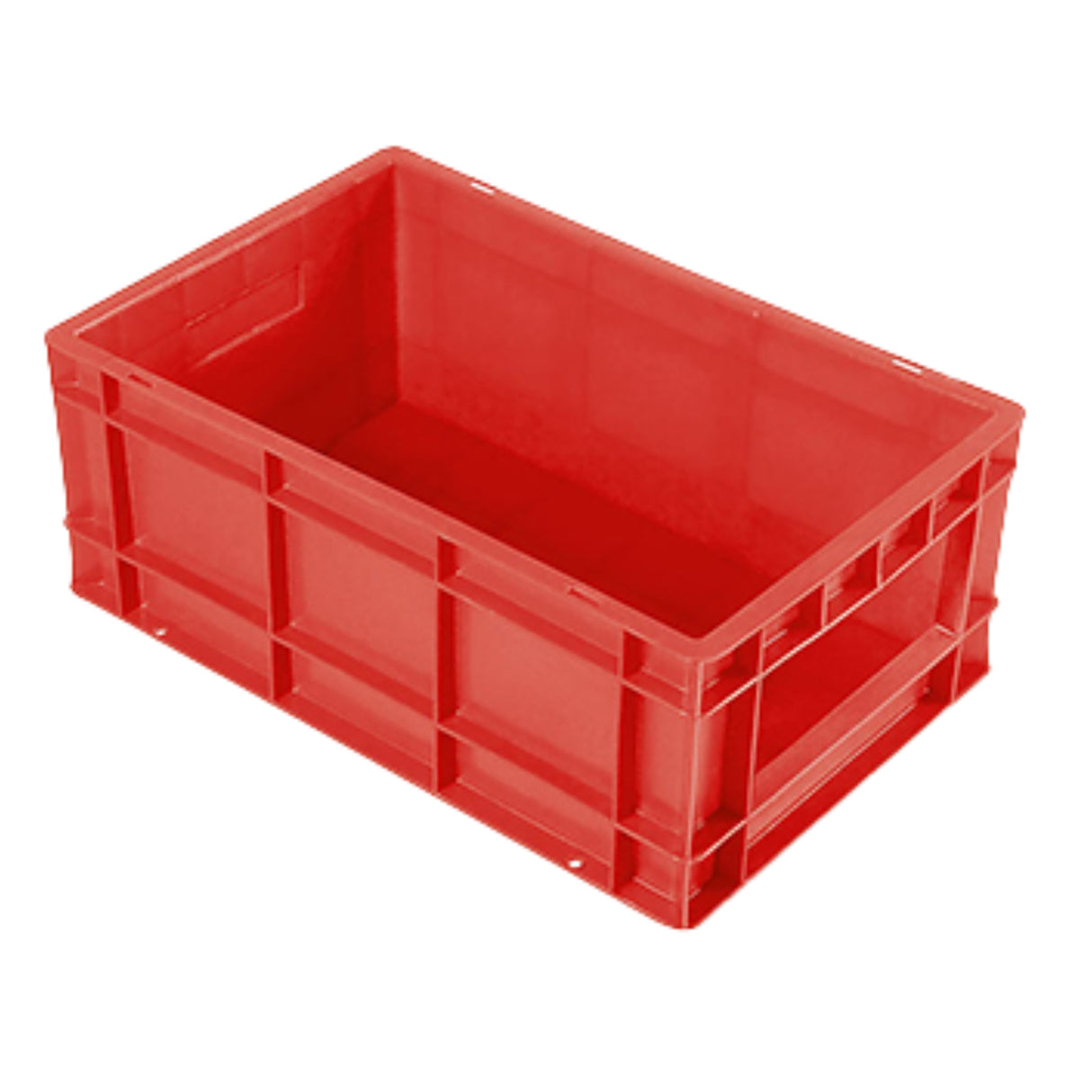 SINGHAL Plastic Crate 500x325x150 MM, Heavy Duty Multipurpose Portable Storage Basket for Vegetables, Fruits, Milk & Large Items