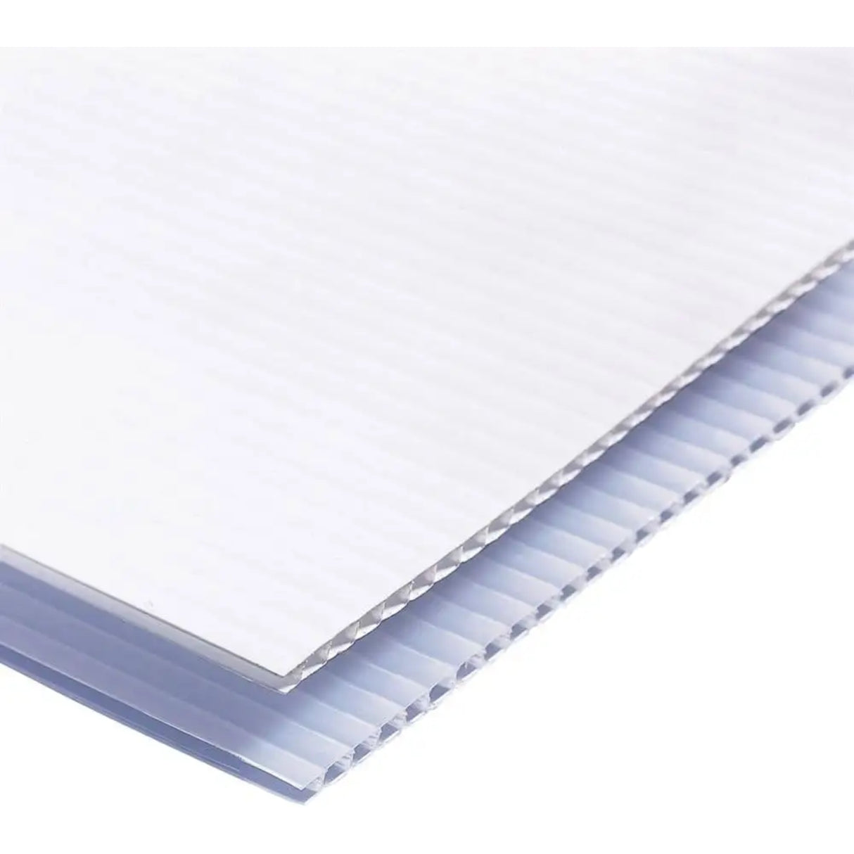 Singhal PP Corrugated Sheets 5MM Thick Durable, Versatile Ideal for Packaging, Art & Craft, Decoration, DIY Work, Scrapbooking, Size 9 X 15 inch White