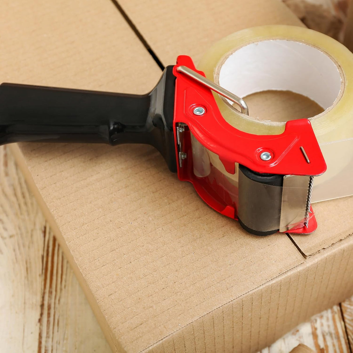 Singhal Heavy Duty Manual Hand Operated Tape Dispenser (50 mm and 2 Inch) with Stainless Steel Blade-Pack of 3