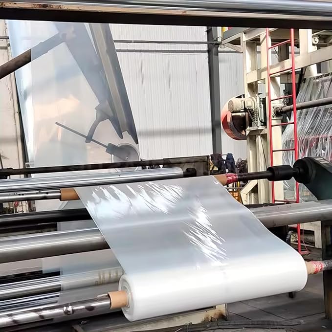 Singhal Greenhouse Poly House Sheet, 200 GSM Transparent Plastic , UV Treated, Dust-Proof, Waterproof, Heavy Duty for Greenhouse Protection