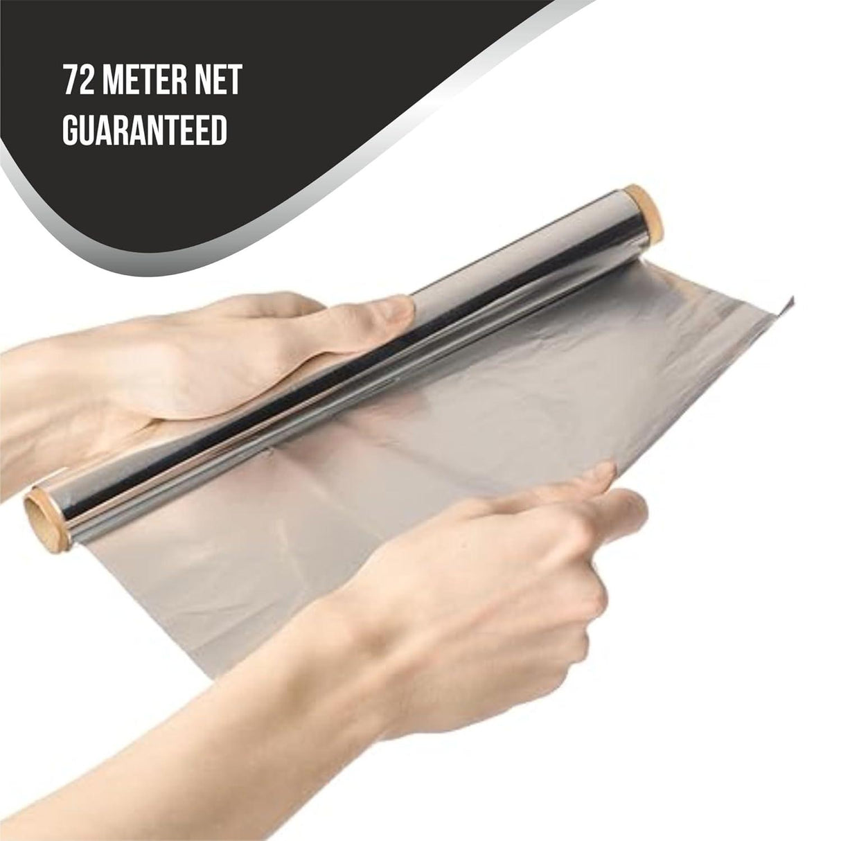 Aluminum Foil, 72 Meters, 11 Microns – Silver Foil for Kitchen Use, Food Packing, Wrapping, Storing, and Serving - Singhal Mart