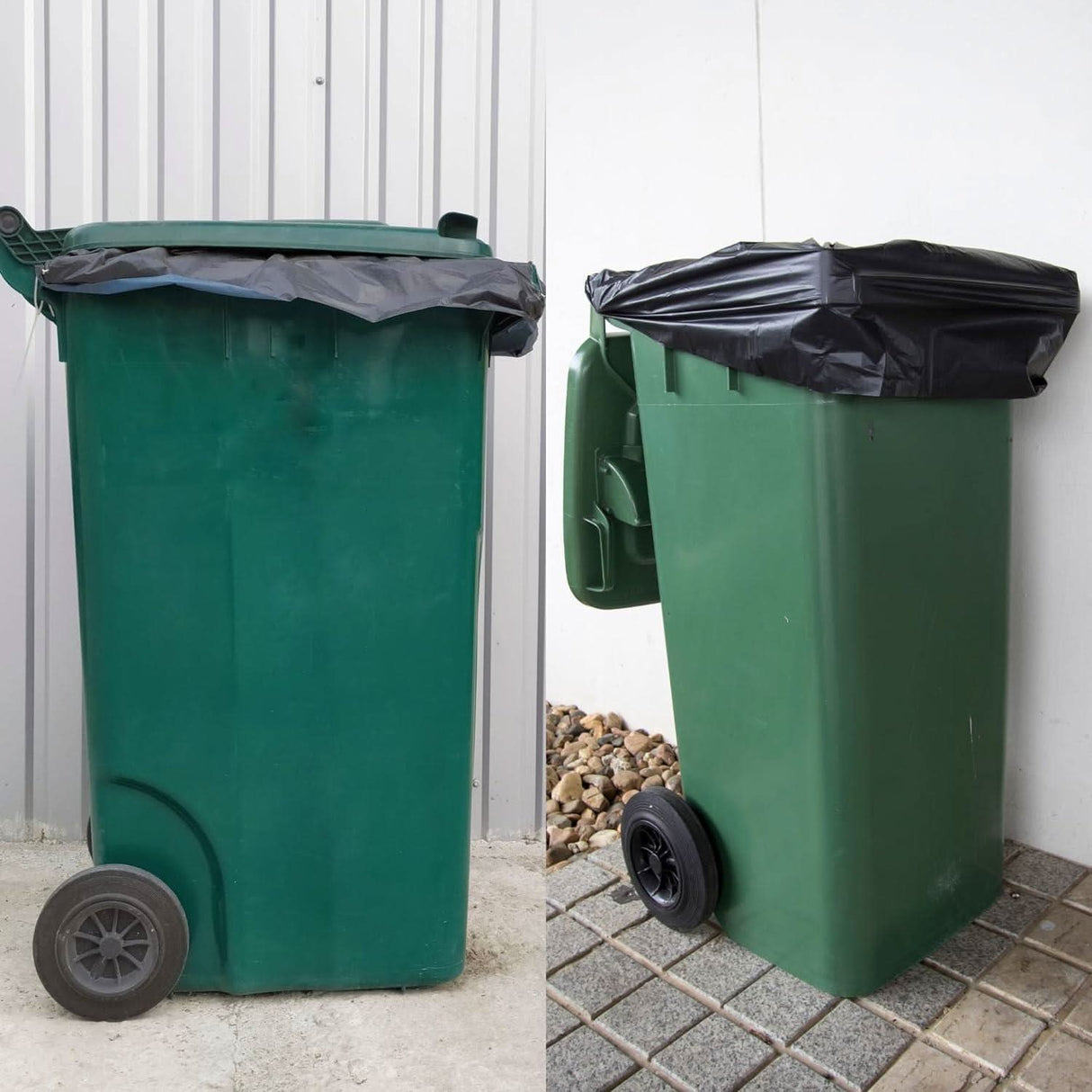 Black Garbage Bags, Plastic Dustbin Trash Bags - Singhal Mart