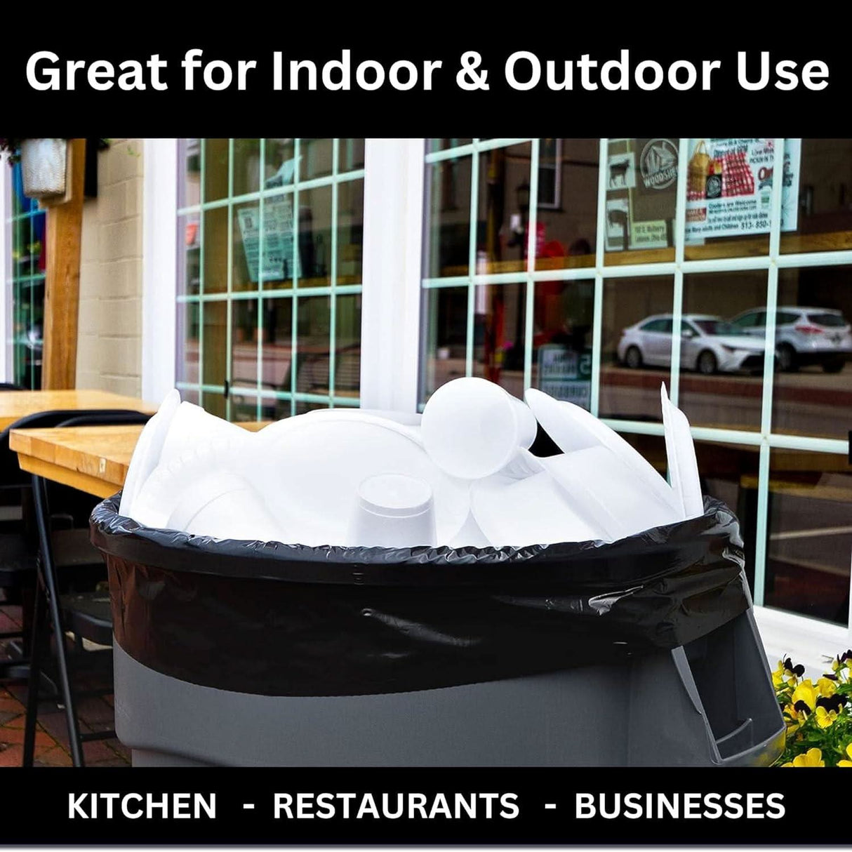 Black Garbage Bags, Plastic Dustbin Trash Bags - Singhal Mart