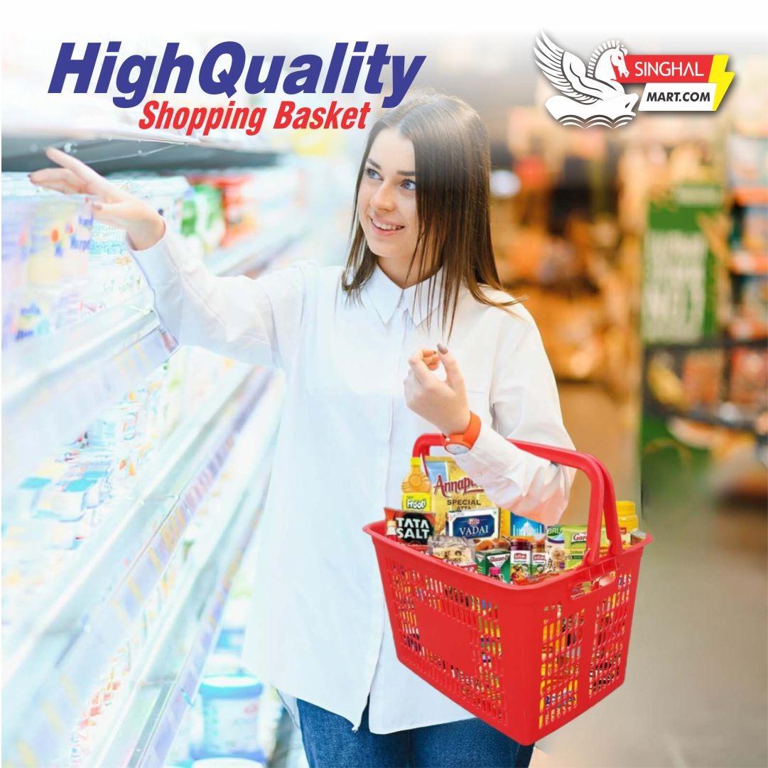 Blue Color Personal Shopping Cart for Carry away & store in Car boot space - Singhal Mart