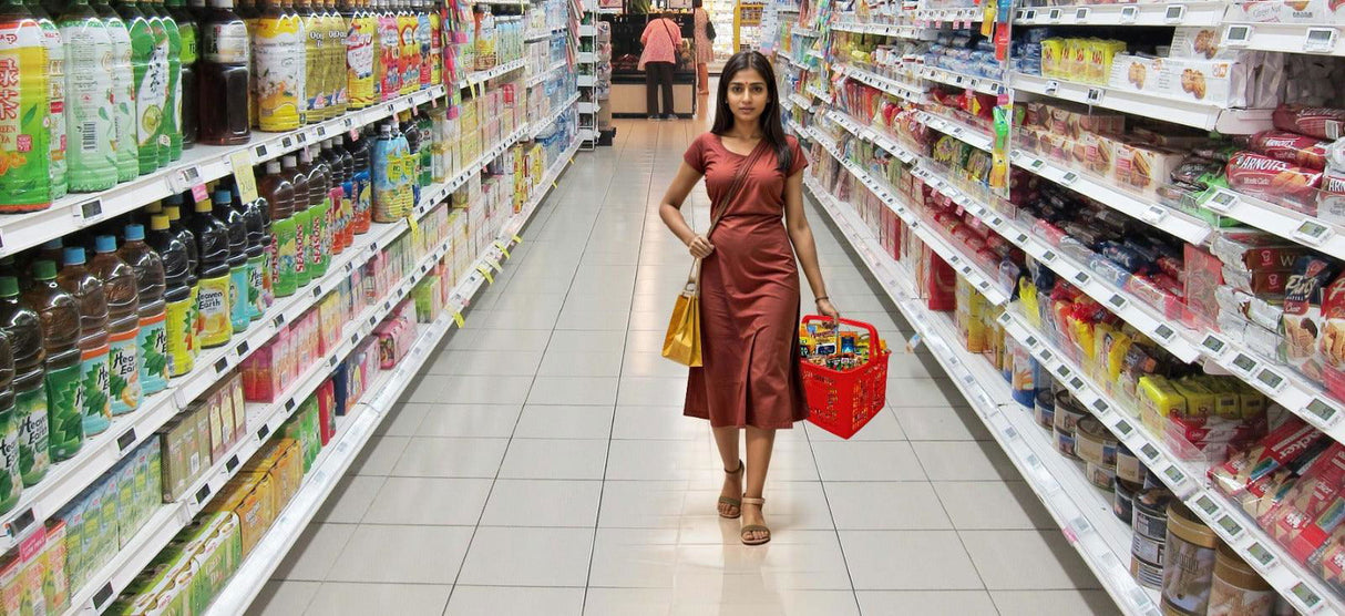 Blue Color Personal Shopping Cart for Carry away & store in Car boot space - Singhal Mart