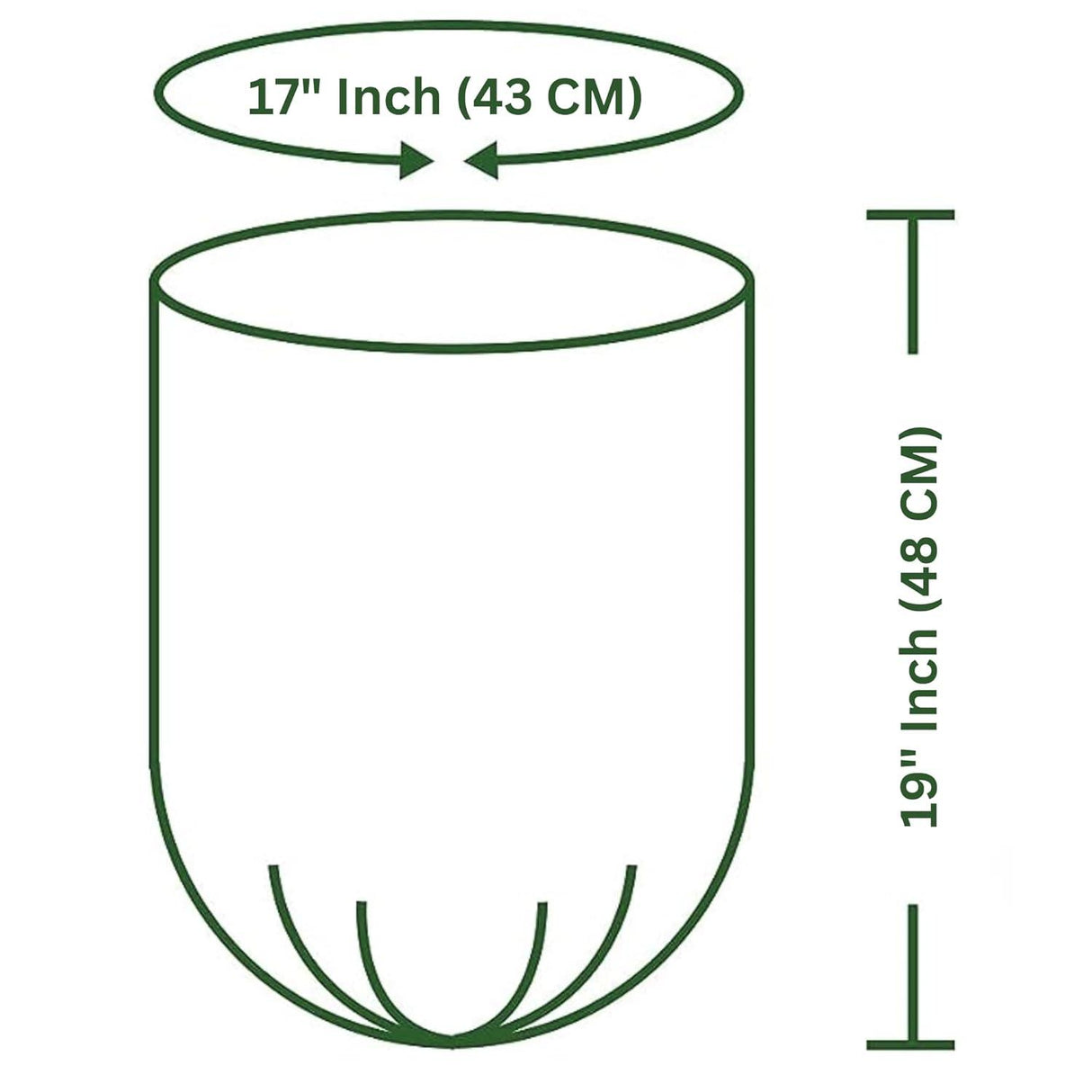 Compostable Garbage Bags 17x19 Inches, Small Size | 90 Bags (3 Rolls) Green Trash Bags with Easy Tie-Tapes for Dustbins - Singhal Mart