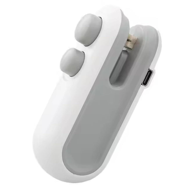 Discover the Portable Mini Sealing Machine: a handheld food sealer for snacks and chips, featuring a rechargeable Type-C for convenience - Singhal Mart