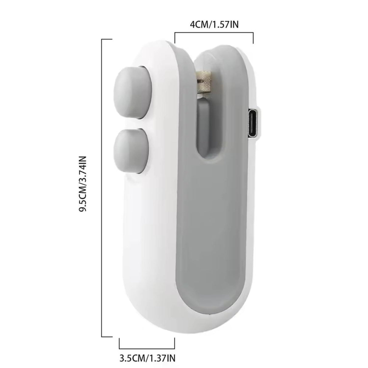 Discover the Portable Mini Sealing Machine: a handheld food sealer for snacks and chips, featuring a rechargeable Type-C for convenience - Singhal Mart