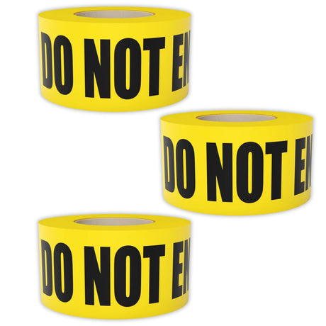 Do Not Enter Barricade Tape - 3 Inches Wide, 300 Meters Long Pack of 3 - Singhal Mart