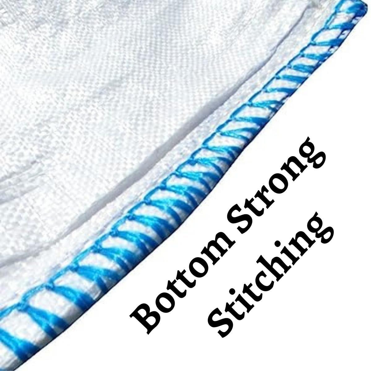 FIBC Jumbo Bulk Bag Heavy Duty 80x80x80 CM with 4x30 CM Green Loop Hook Woven Polypropylene - Singhal Mart