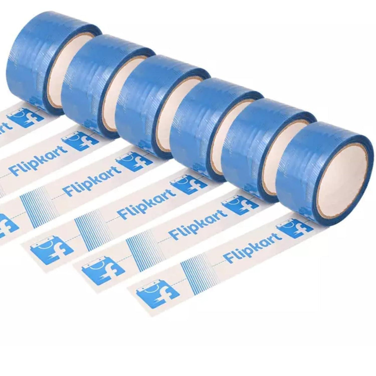 Flipkart Branded Packaging Tape, 5 cm x 65 meters | E-Commerce Printed Tape | Pack of 12 Rolls - Singhal Mart