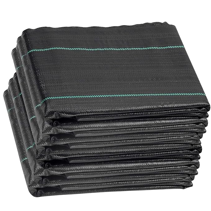 Garden 2x80m Heavy Duty Black Weed Control Mat, 125 GSM Eco-Friendly Landscape Fabric for Effective Weed Blocking in Your Garden - Singhal Mart