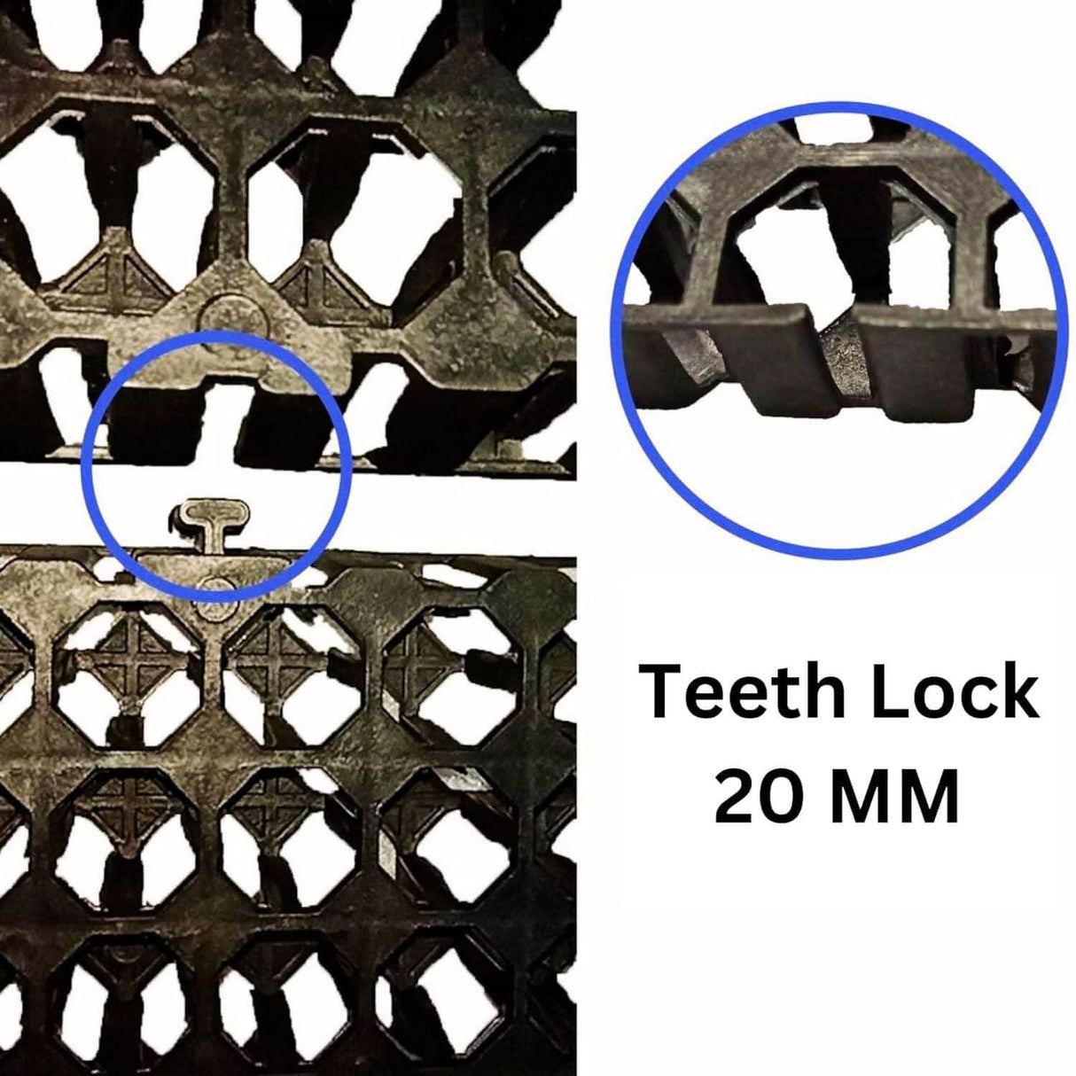 Garden Drain Cell Polypropylene Drainage Mat for Black, 50x25x2 CM - Singhal Mart