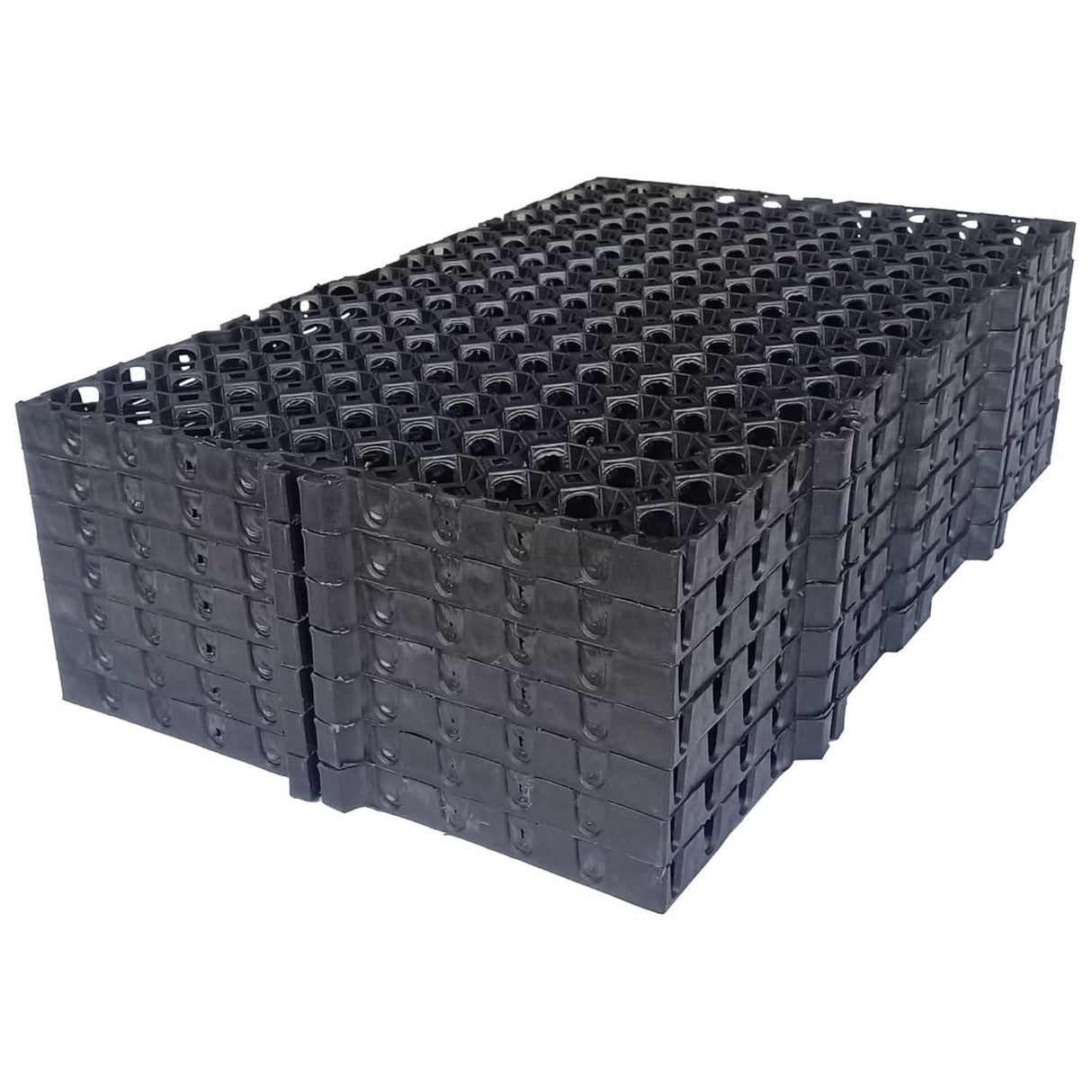 Garden Drain Cell Polypropylene Drainage Mat for Black, 50x25x2 CM - Singhal Mart